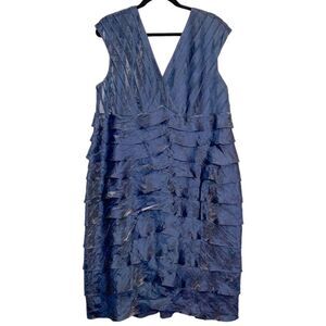 Adrianna Papell Blue Dress 20W